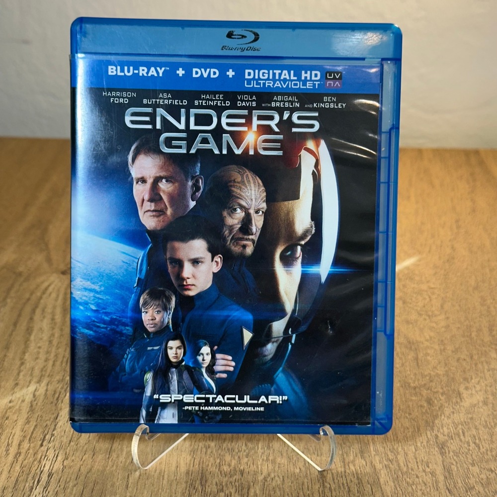 Summit Ender's Game‎ Blu-ray DVD Combo Pack Harrison Ford Excellent Sci-Fi Movie